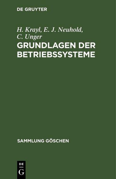 Produktbild: Grundlagen der Betriebssysteme