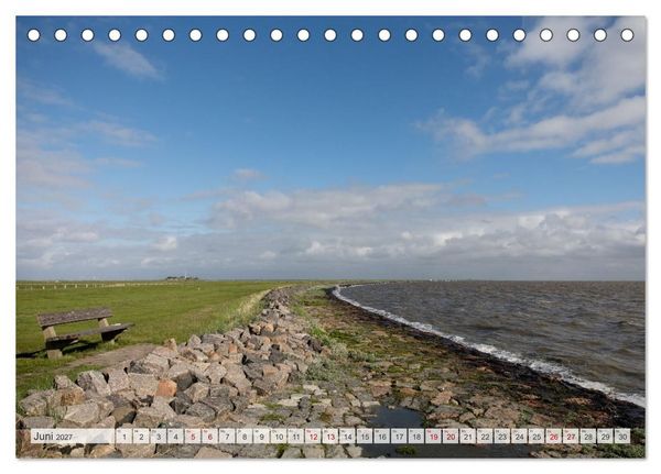 Produktbild: Wundersch&ouml;ne Hallig Hooge (Tischkalender 2027 DIN A5 quer), CALVENDO Monatskalender