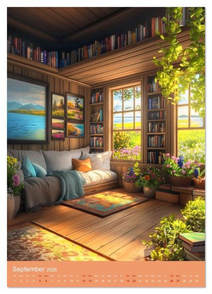 Produktbild: Literature is Magic (High Quality Premium Wall Calendar 2026 DIN A2 portrait),CALVENDO 12 Month Wall Calendar