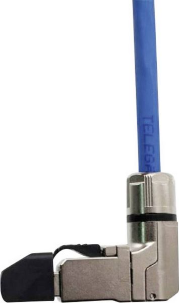 Produktbild: Teleg&auml;rtner 100023061 RJ45-Stecker gewinkelt, feldkonfektionierbar 100023061 Stecker, gerade 1 St.