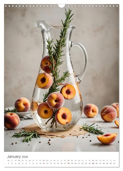 Produktbild: Pure refreshment - Infused water (Wall Calendar 2026 DIN A3 portrait), CALVENDO 12 Month Wall Calendar