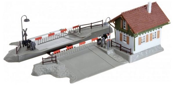 Produktbild: Faller 120174 H0 Bahn&uuml;bergang mit W&auml;rterhaus Bausatz
