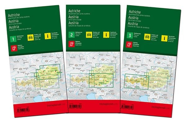 Produktbild: Freytag & berndt Stra&szlig;enkarte &Ouml;sterreich Set 1:250.000