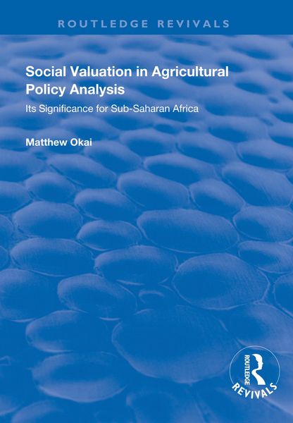 Produktbild: Social Valuation in Agricultural Policy Analysis