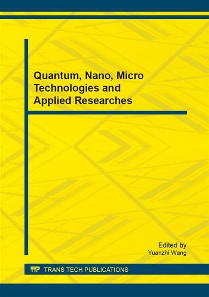Produktbild: Quantum, Nano, Micro Technologies and Applied Researches