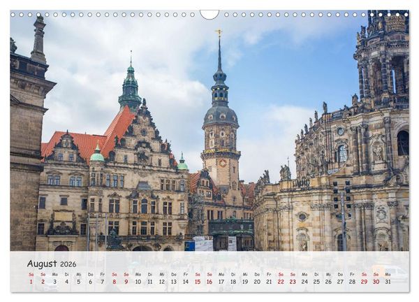 Produktbild: Dresden - Sachsens Perle an der Elbe (Wandkalender 2026 DIN A3 quer), CALVENDO Monatskalender