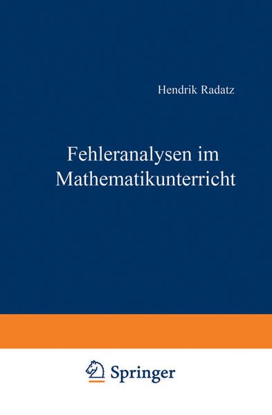 Produktbild: Fehleranalysen im Mathematikunterricht