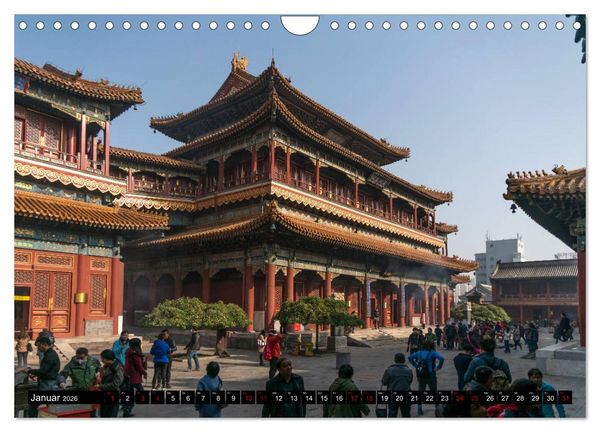 Produktbild: Peking - China (Wandkalender 2026 DIN A4 quer), CALVENDO Monatskalender
