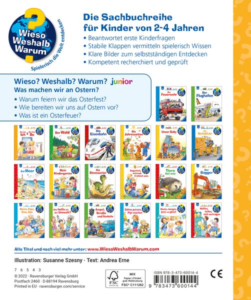 Produktbild: Wieso? Weshalb? Warum? junior, Band 54 - Was machen wir an Ostern?