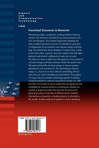 Produktbild: Functional Structures in Networks