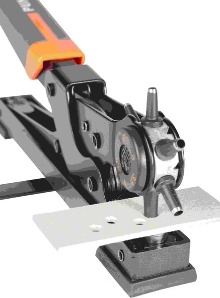 Produktbild: PEBARO 266 - Revolverlochzange Standmodell, 250 mm, Lochdurchmesser 2-2,5-3-3,5-4-4,5 mm
