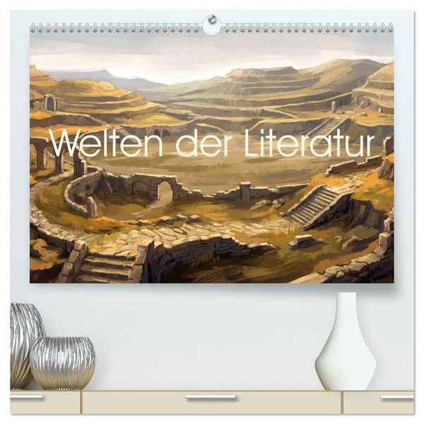 Produktbild: Welten der Literatur - Zw&ouml;lf Zust&auml;nde des Imagin&auml;ren (hochwertiger Premium Wandkalender 2027 DIN A2 quer), Kunstdruck in Hochglanz