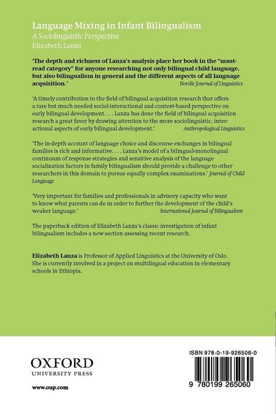 Produktbild: Language Mixing in Infant Bilingualism