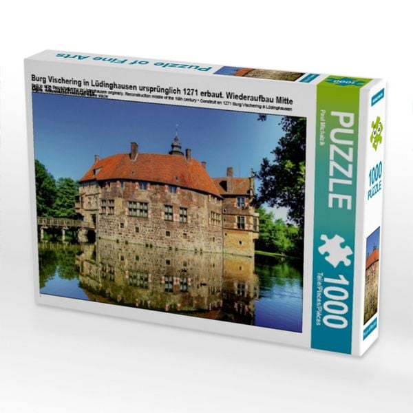 CALVENDO Puzzle Burg Vischering in Lüdinghausen ursprünglich 1271 erbaut. Wiederaufbau Mitte des 16.Jahrhunderts | 1000 Teile Lege-Größe 64x48cm