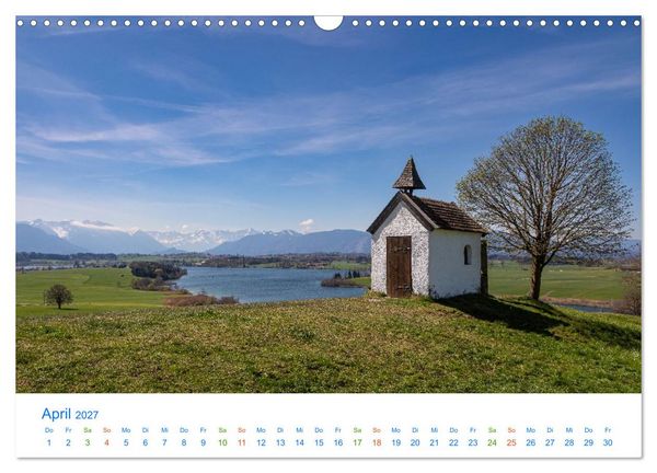 Produktbild: Im blauen Land am Alpenrand (Wandkalender 2027 DIN A3 quer), CALVENDO Monatskalender