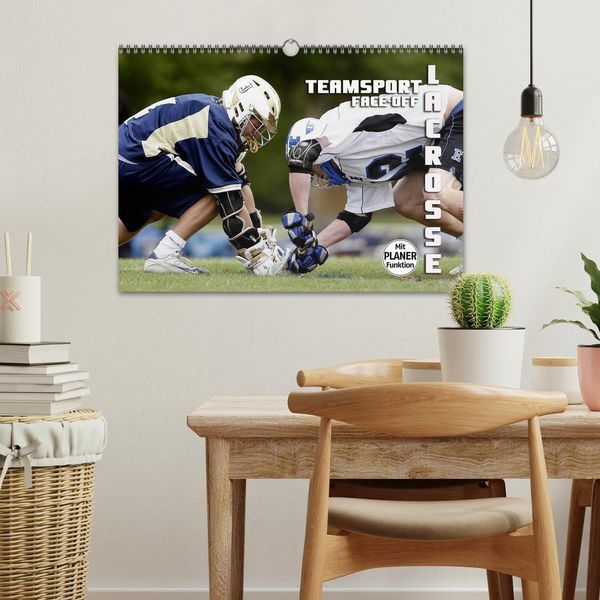 Produktbild: Teamsport Lacrosse - Face-off (Wandkalender 2026 DIN A3 quer), CALVENDO Monatskalender