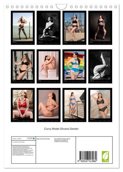 Produktbild: Curvy Model Silvana Denker (Wandkalender 2026 DIN A4 hoch), CALVENDO Monatskalender