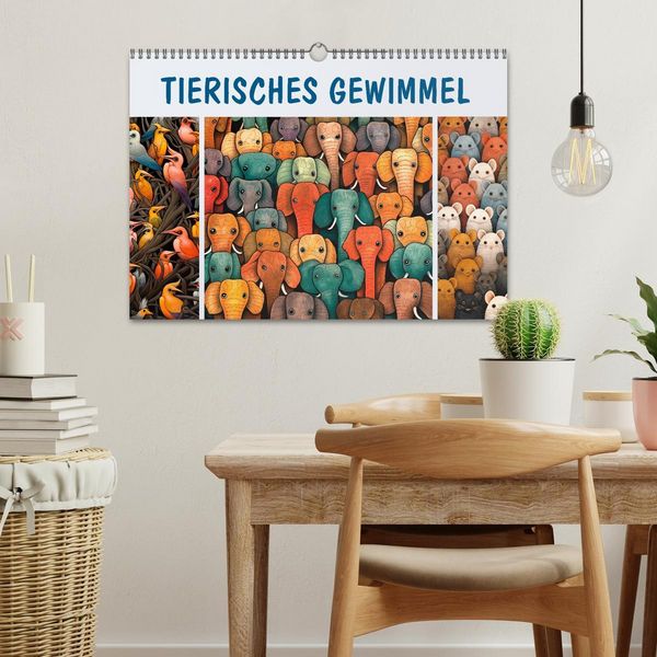 Produktbild: Tierisches Gewimmel (Wandkalender 2026 DIN A3 quer), CALVENDO Monatskalender