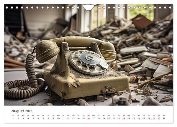 Produktbild: KI - Lost Places aus dem Rechner (Wandkalender 2026 DIN A4 quer), CALVENDO Monatskalender