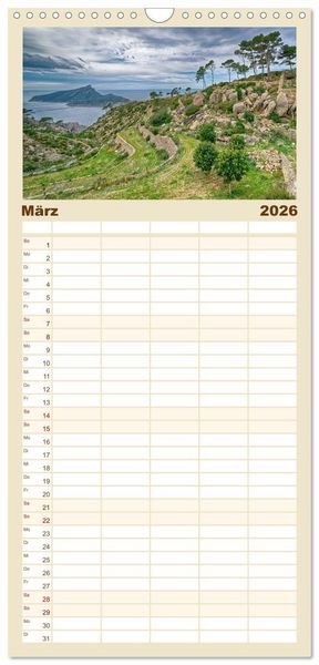 Produktbild: Familienplaner 2026 - Magic Places - Sehnsuchtsorte nah und fern mit 5 Spalten (Wandkalender, 21 x 45 cm) CALVENDO