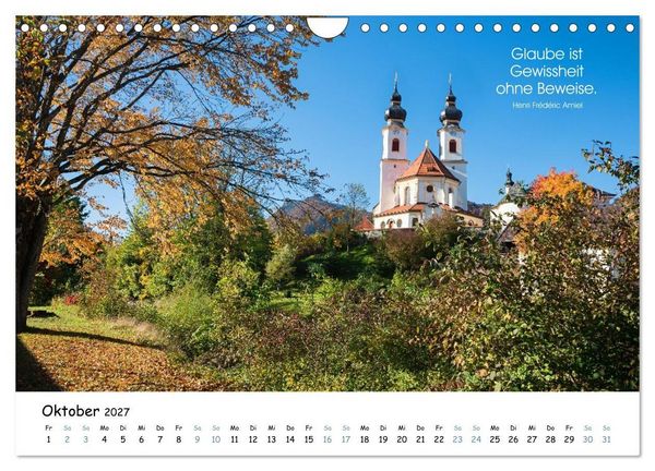 Produktbild: Christliche Bildpoesie 2027 (Wandkalender 2027 DIN A4 quer), CALVENDO Monatskalender