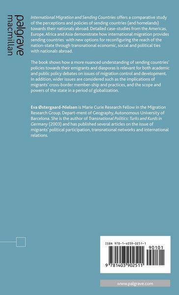 Produktbild: International Migration and Sending Countries
