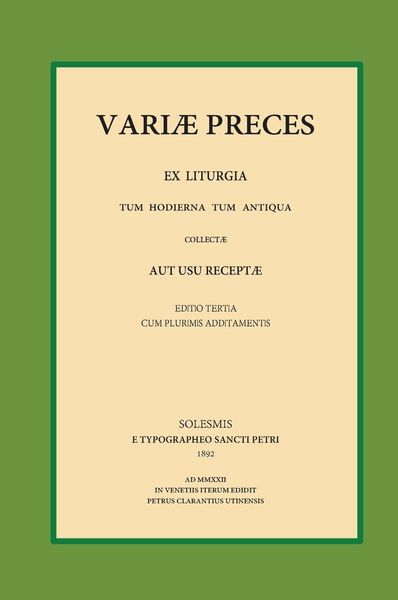 Produktbild: Variae Preces