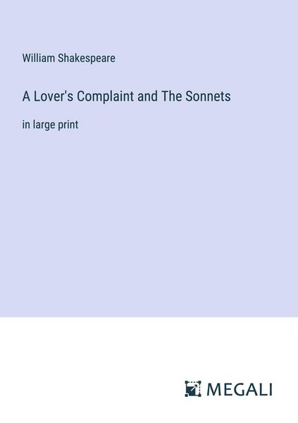 Produktbild: A Lover's Complaint and The Sonnets