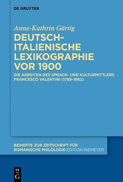 Produktbild: Deutsch-italienische Lexikographie vor 1900