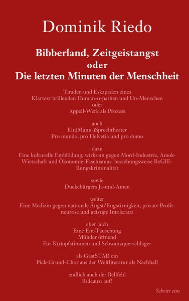 Produktbild: Bibberland, Zeitgeistangst oder Die letzten Minuten der Menschheit