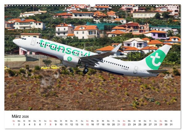 Produktbild: Die sch&ouml;nsten Airliner (Wandkalender 2026 DIN A2 quer), CALVENDO Monatskalender