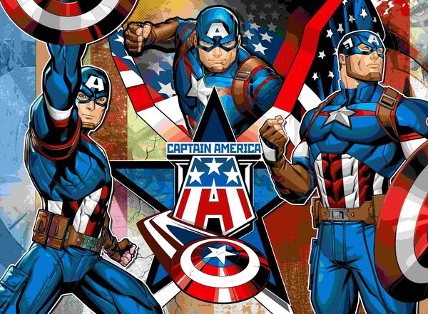 Produktbild: Kinderpuzzle 100 XXL Teile - Marvel Avengers - Der erste Avenger