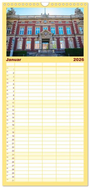 Produktbild: Familienplaner 2026 - G&ouml;rlitz - Europas verborgene Sch&ouml;nheit an der Nei&szlig;e mit 5 Spalten (Wandkalender, 21 x 45 cm) CALVENDO