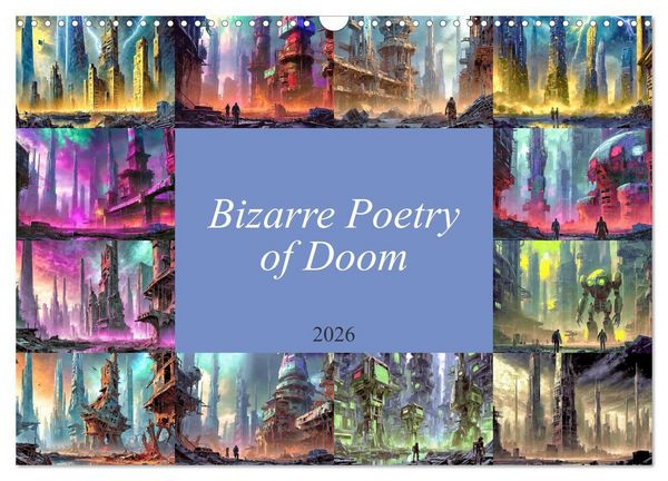 Produktbild: Braun, W: Bizarre Poetry of Doom (Wall Calendar 2026 DIN A3