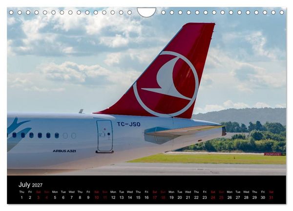 Produktbild: Commercial Airlines (Wall Calendar 2027 DIN A4 landscape), CALVENDO 12 Month Wall Calendar