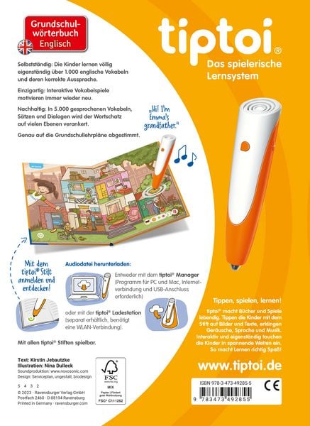 Tiptoi® - Grundschulwörterbuch Englisch