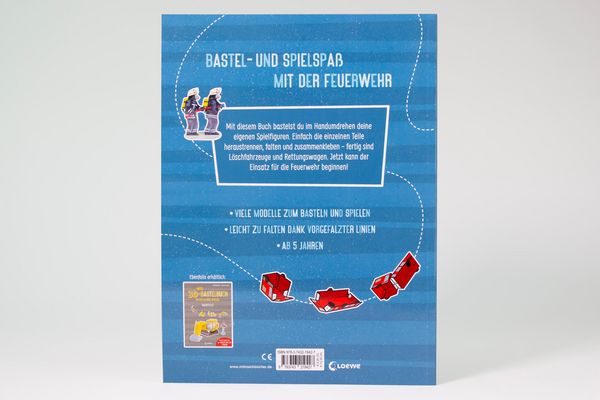 Produktbild: Mein 3D-Bastelbuch - Falten, kleben, spielen - Feuerwehr