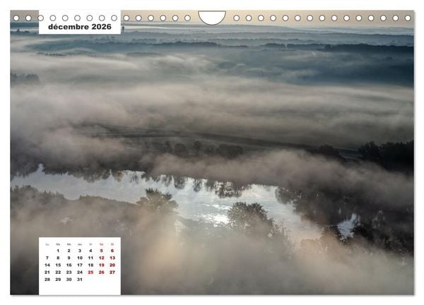 Produktbild: D&eacute;couverte de la Loire vue du ciel (Calendrier mural 2026 DIN A4 vertical), CALVENDO calendrier mensuel