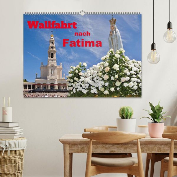 Produktbild: Wallfahrt nach Fatima (Wandkalender 2026 DIN A2 quer), CALVENDO Monatskalender