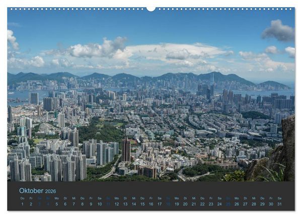 Produktbild: Hong Kong - Skylines (Wandkalender 2026 DIN A2 quer), CALVENDO Monatskalender