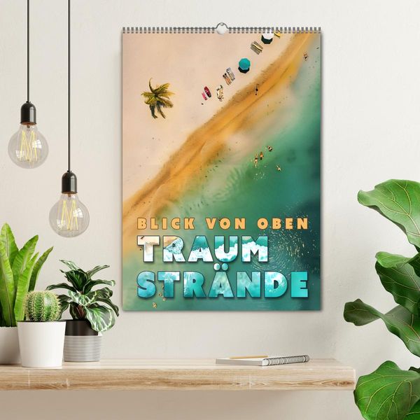 Produktbild: Blick von oben - Traumstr&auml;nde (Wandkalender 2026 DIN A2 hoch), CALVENDO Monatskalender