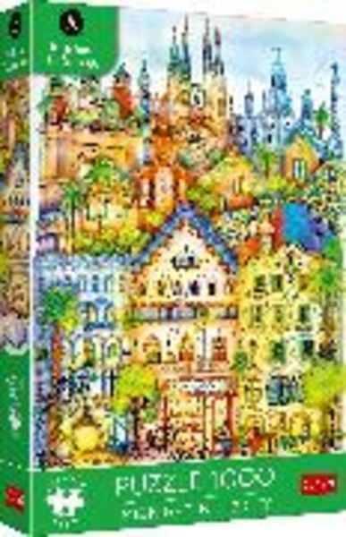 Puzzle Premium Plus 1000 – Mitternacht in Barcelona