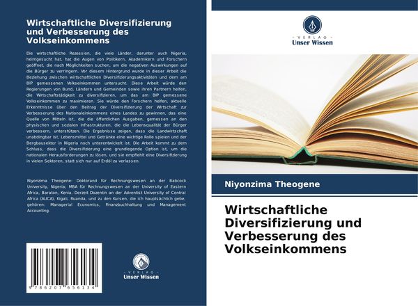 Wirtschaftliche Diversifizierung und Verbesserung des Volkseinkommens, Taschenbuch von Niyonzima Theogene, Verlag Unser Wissen, 9786207656134