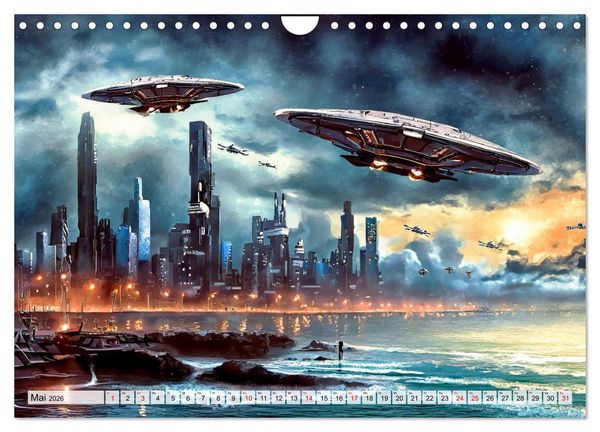 Produktbild: Besuch von einem anderen Stern (Wandkalender 2026 DIN A4 quer), CALVENDO Monatskalender