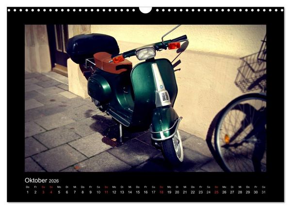 Produktbild: Motorroller (Wandkalender 2026 DIN A3 quer), CALVENDO Monatskalender