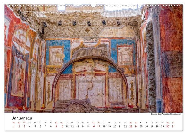 Produktbild: Historisches am Golf von Neapel (hochwertiger Premium Wandkalender 2027 DIN A2 quer), Kunstdruck in Hochglanz