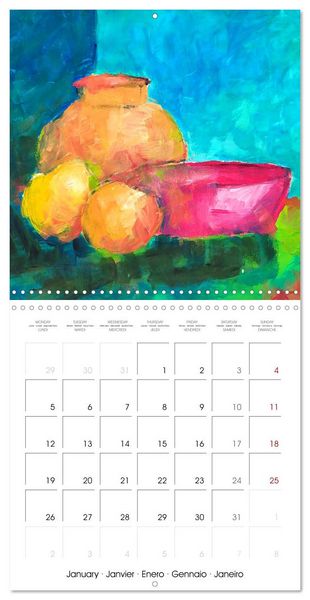 Produktbild: Calm moments in painted still lifes (Wall Calendar 2026 12 &times; 12 Inch) CALVENDO 12 Month Wall Calendar