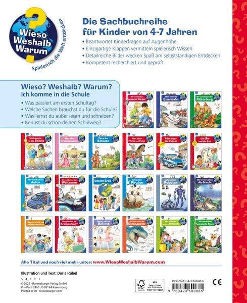 Produktbild: Wieso? Weshalb? Warum? Band 14 - Ich komme in die Schule