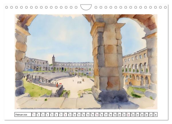 Produktbild: Vielf&auml;ltiges Urlaubsland Kroatien (Wandkalender 2026 DIN A4 quer), CALVENDO Monatskalender