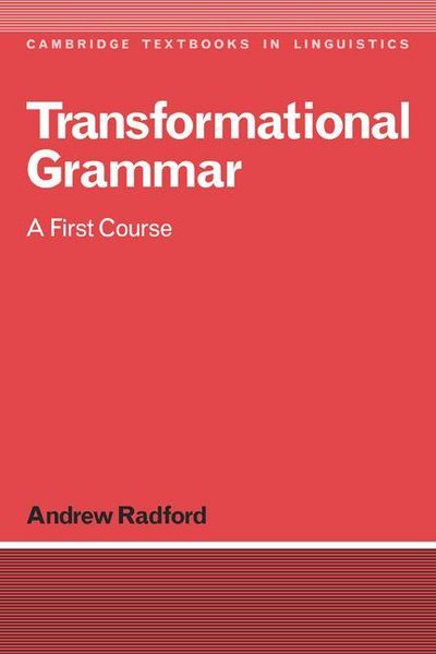 Produktbild: Transformational Grammar